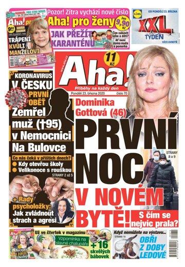 Obálka e-magazínu AHA! 23.3.2020