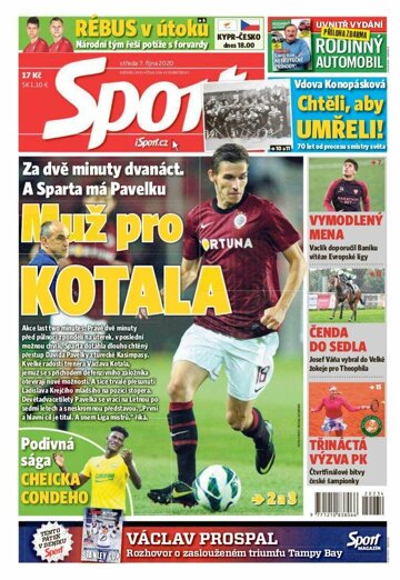 Obálka e-magazínu Sport 7.10.2020