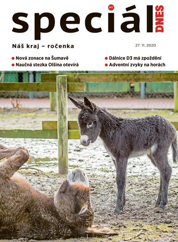 Obálka e-magazínu Magazín DNES SPECIÁL Jižní Čechy - 27.11.2020