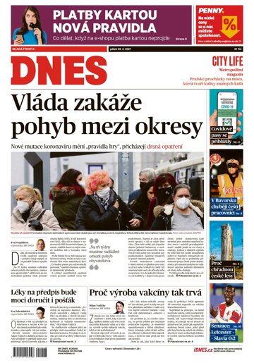 Obálka e-magazínu MF Dnes 26.2.2021