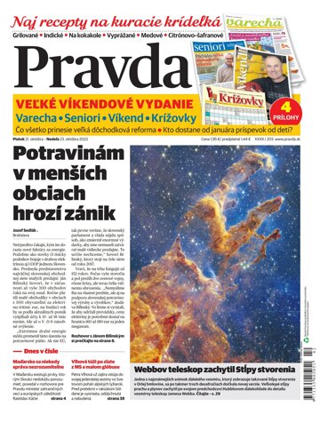 Obálka e-magazínu Pravda 21. 10. 2022