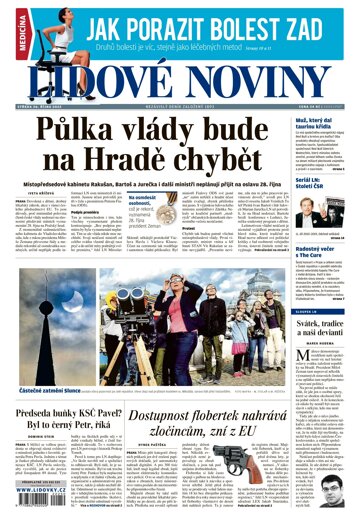 Obálka e-magazínu Lidové noviny 26.10.2022