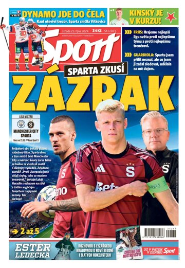 Obálka e-magazínu Sport 23.10.2024