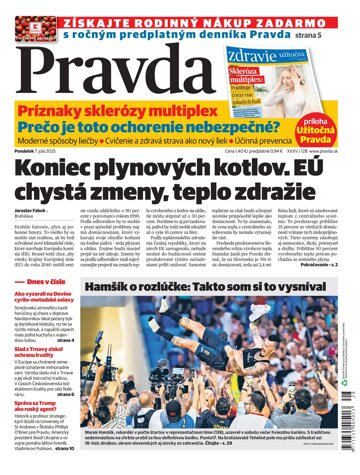 Obálka e-magazínu Pravda 7. 7. 2025