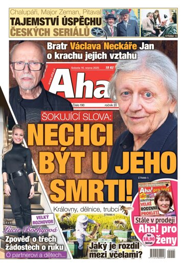 Obálka e-magazínu AHA! 16.8.2025