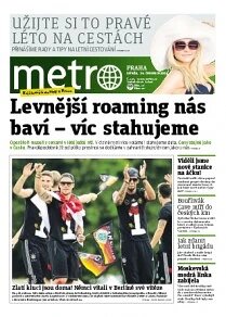 Obálka e-magazínu deník METRO 16.7.2014