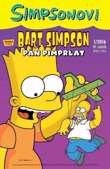 Obálka e-magazínu Bart Simpson 1/2016