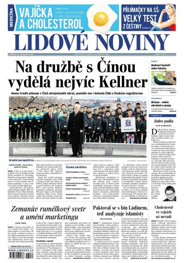 Obálka e-magazínu Lidové noviny 30.3.2016