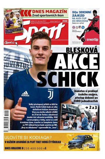 Obálka e-magazínu Sport 23.6.2017