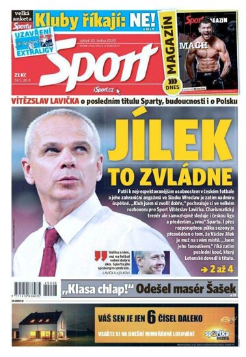 Obálka e-magazínu Sport 10.1.2020