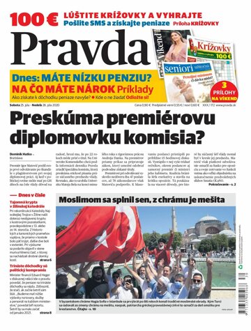 Obálka e-magazínu Pravda 25. 7. 2020