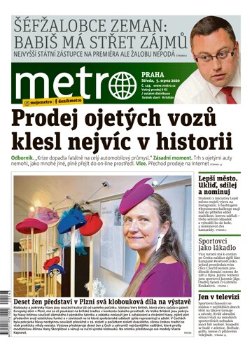 Obálka e-magazínu deník METRO 5.8.2020