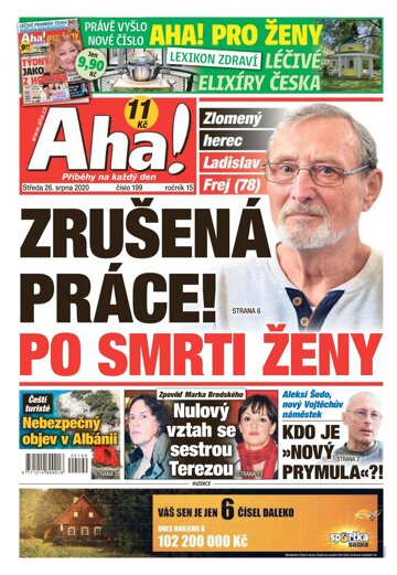 Obálka e-magazínu AHA! 26.8.2020