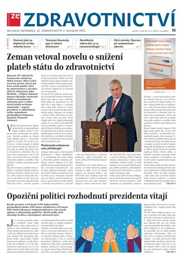 Obálka e-magazínu Ze Zdravotnictví 16/2022