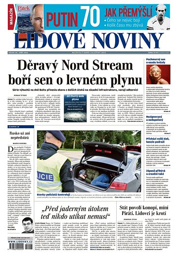 Obálka e-magazínu Lidové noviny 30.9.2022