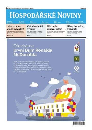 Obálka e-magazínu Hospodářské noviny 227 - 24.11.2022
