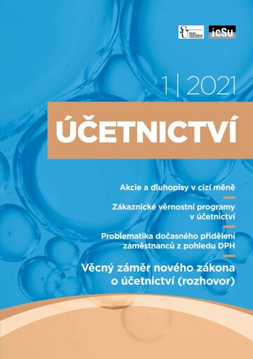 Obálka e-magazínu Účetnictví 1/2021