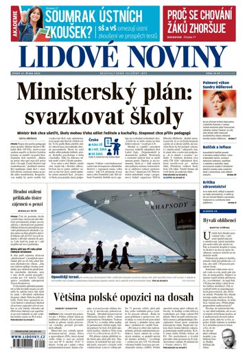 Obálka e-magazínu Lidové noviny 17.10.2023