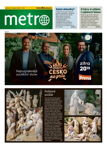 Obálka e-magazínu deník METRO 22.3.2024