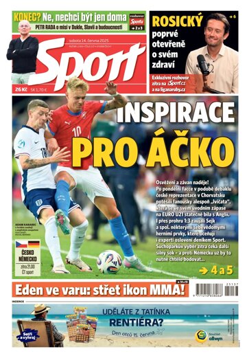 Obálka e-magazínu Sport 14.6.2025