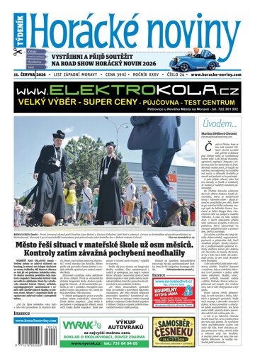 Obálka e-magazínu Horácké Noviny 24/2026