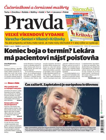 Obálka e-magazínu Pravda 14. 8. 2026