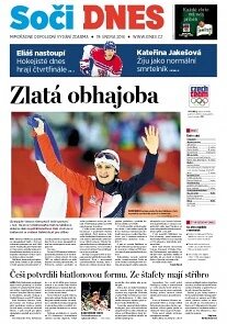 Obálka e-magazínu Soči DNES - 19.2.2014