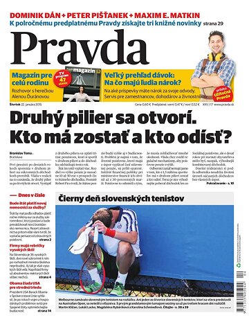 Obálka e-magazínu Pravda 22.1.2015