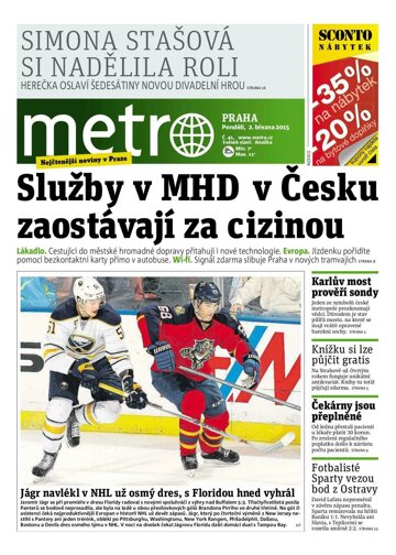 Obálka e-magazínu deník METRO 2.3.2015