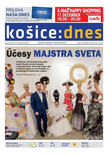 Obálka e-magazínu košice:dnes 11.12.2015