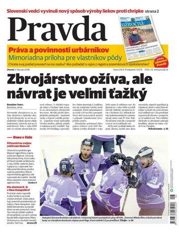 Obálka e-magazínu Pravda 9.2.2016