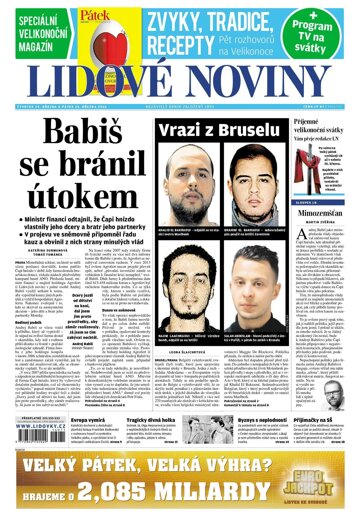Obálka e-magazínu Lidové noviny 24.3.2016