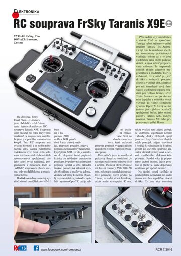 Obálka e-magazínu RC souprava FrSky Taranis X9E