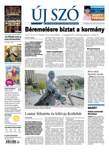 Obálka e-magazínu Új Szó 29.9.2017