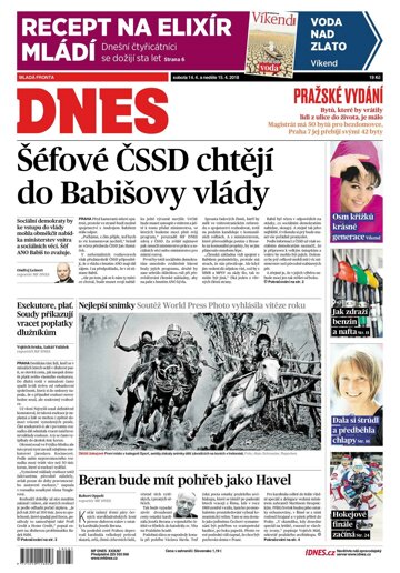 Obálka e-magazínu MF Dnes 14.4.2018