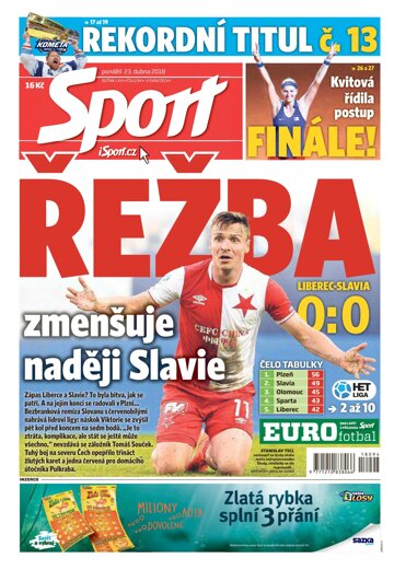 Obálka e-magazínu Sport 23.4.2018