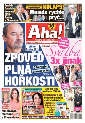 Obálka e-magazínu AHA! 23.6.2018