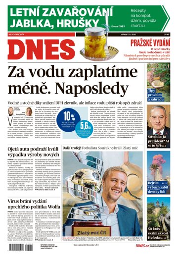 Obálka e-magazínu MF Dnes 5.8.2020