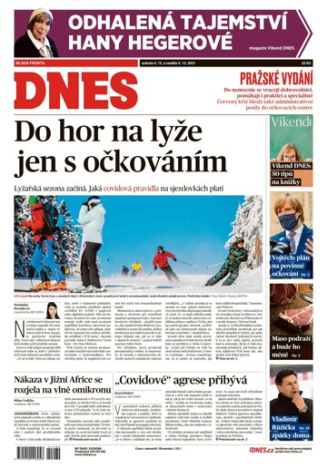 Obálka e-magazínu MF Dnes 4.12.2021
