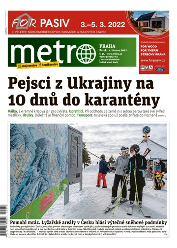 Obálka e-magazínu deník METRO 4.3.2022