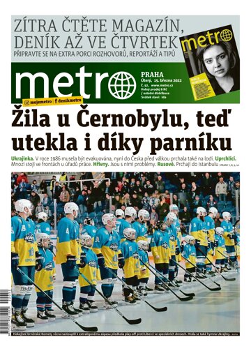 Obálka e-magazínu deník METRO 15.3.2022