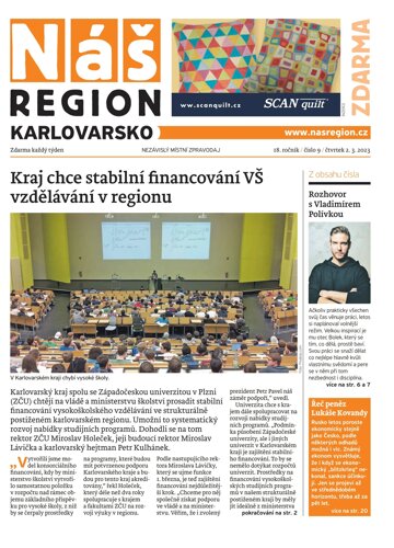 Obálka e-magazínu Náš Region - Karlovarsko 9/2023