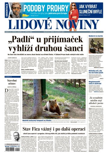 Obálka e-magazínu Lidové noviny 18.5.2024