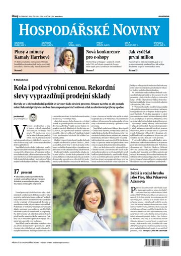 Obálka e-magazínu Hospodářské noviny 141 - 23.7.2024