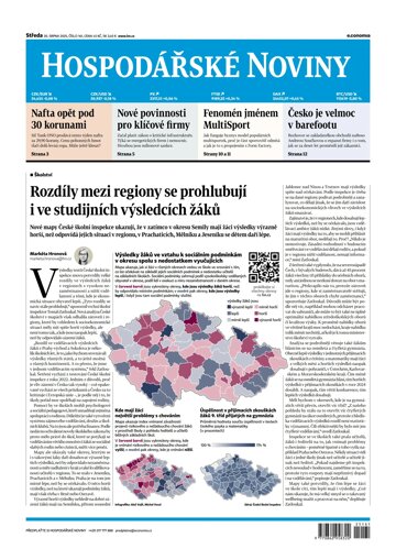 Obálka e-magazínu Hospodářské noviny 161 - 20.8.2025