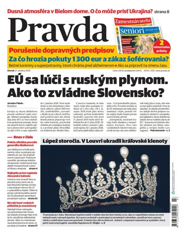 Obálka e-magazínu Pravda 21. 10. 2025