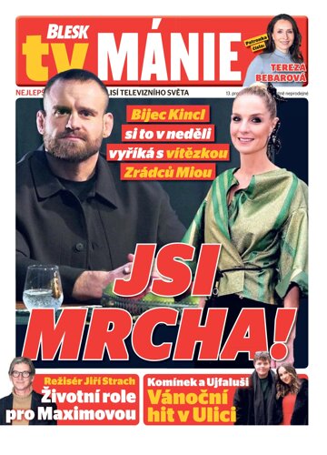 Obálka e-magazínu Blesk Tv manie 13.12.2025