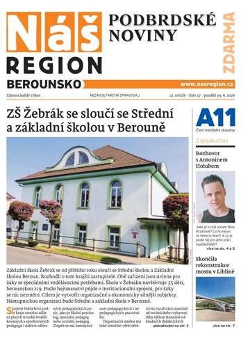 Obálka e-magazínu Náš Region - Berounsko 27/2026