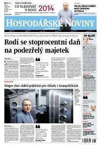 Obálka e-magazínu Hospodářské noviny 003 - 6.1.2014