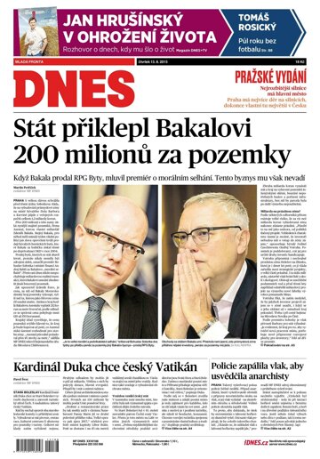 Obálka e-magazínu MF Dnes 13.8.2015